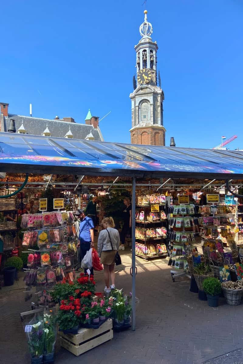 Mercado de flores Amsterdam.