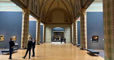 A vazia Galeria de Honra no Rijksmuseum. Um dos melhores museus de Amsterdam.